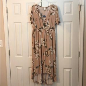 High low Pink Blush Maternity dress